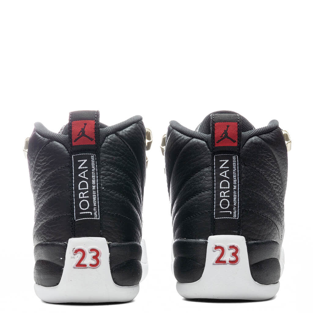 Air Jordan 12 Retro (GS) "Playoff" - Black/Varsity Red/White - Image 4