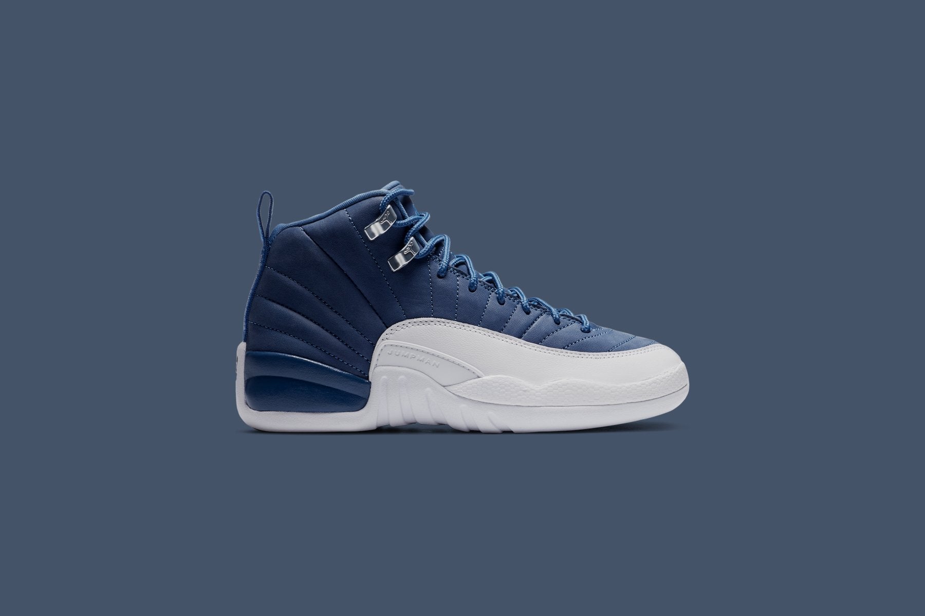 Air Jordan 12 Retro SE (GS) - Stone Blue/Legend Blue - Image 2