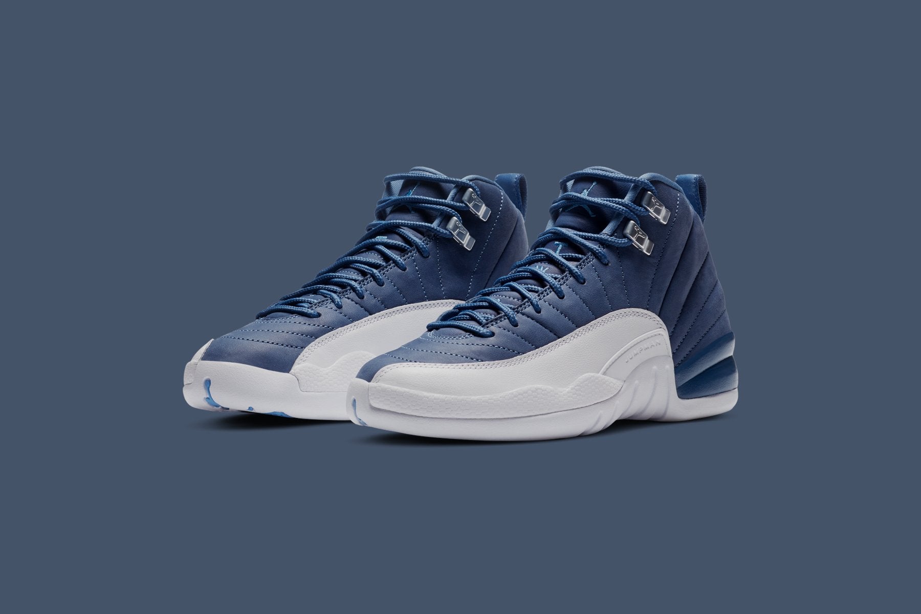 Air Jordan 12 Retro SE (GS) - Stone Blue/Legend Blue - Image 3