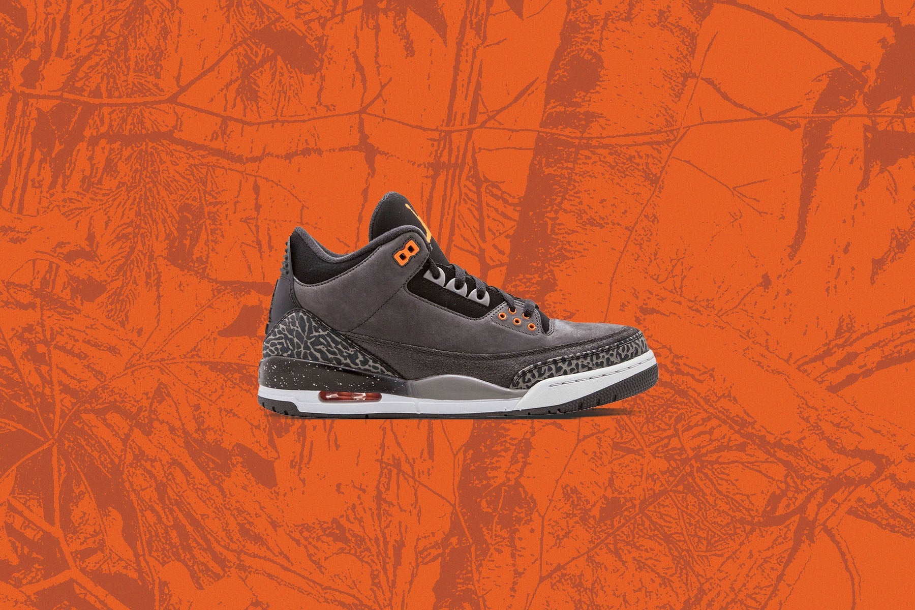 Air Jordan 3 Retro (GS) 'Fear' - Night Stadium/Total Orange/Black - Image 5