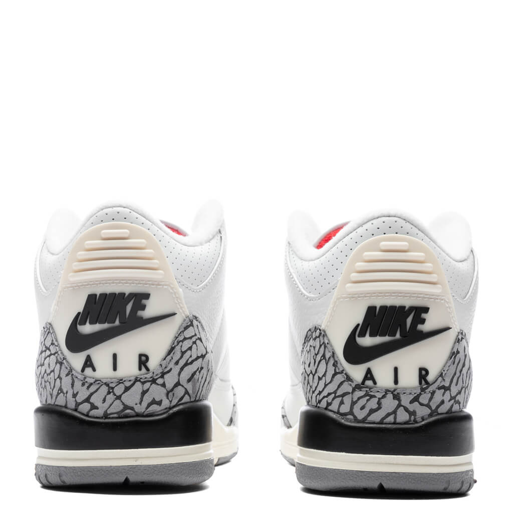 Air Jordan 3 Retro (GS) White Cement Reimagined - Summit White/Fire Red - Image 4