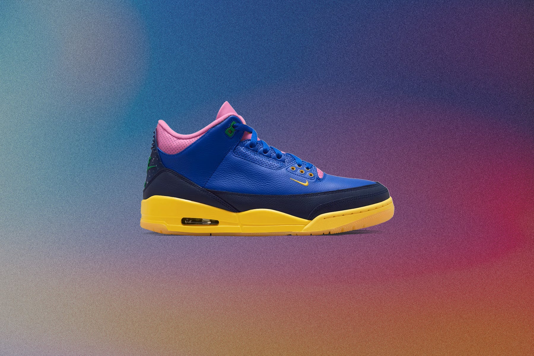 Air Jordan 3 Retro OG 'Brazil' - Racer Blue/Lucky Green/Blue Void - Image 7