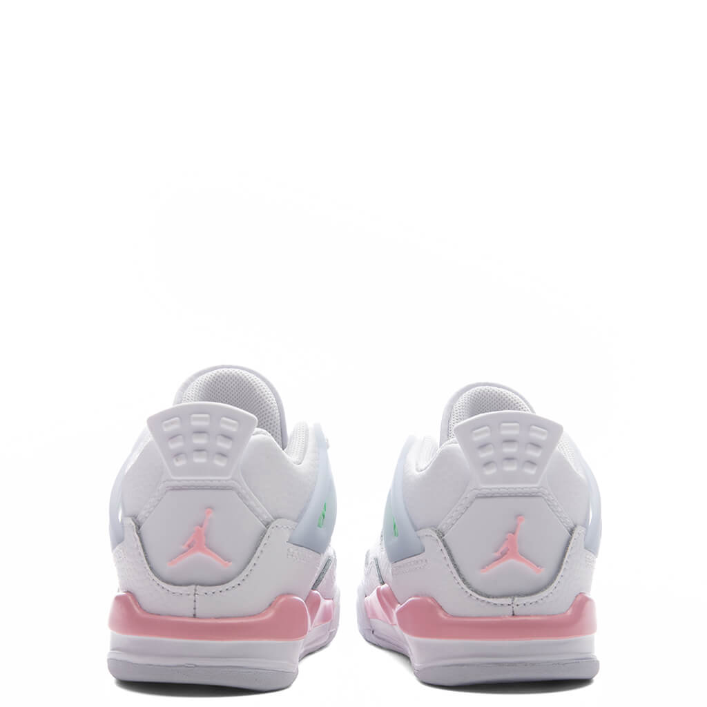 Air Jordan 4 Retro 'Valentine's Day' (TD) - White/Medium Soft Pink/Half Blue - Image 4