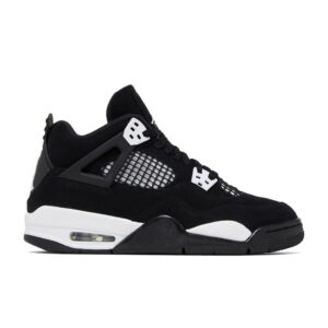 Air Jordan 4 Retro (GS) 'White Thunder' - Black/White