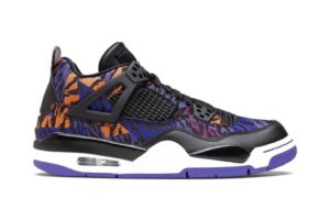 Air Jordan 4 Retro SE (GS) - Black/White/Rush Violet/Racer Blue