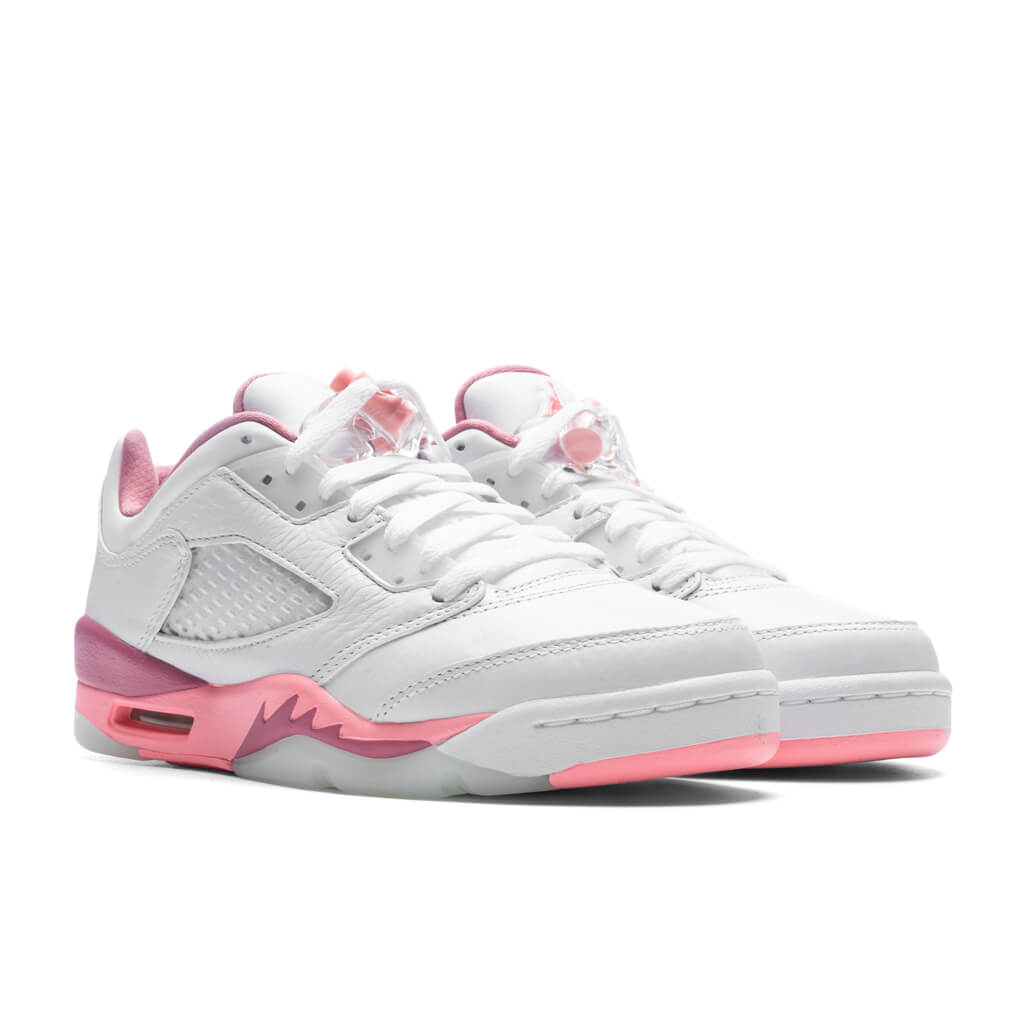 Air Jordan 5 Low Desert Berry (GS) - White/Coral Chalk/Desert Berry - Image 2