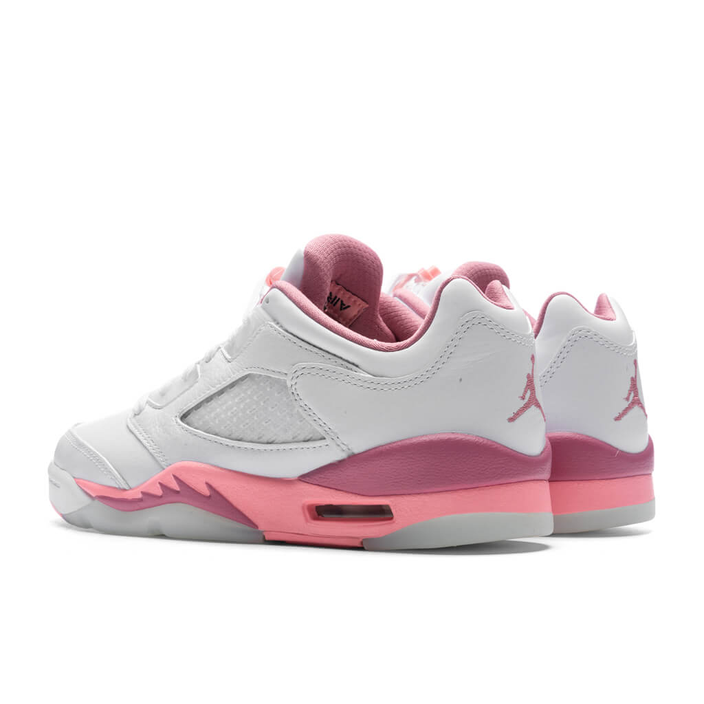 Air Jordan 5 Low Desert Berry (GS) - White/Coral Chalk/Desert Berry - Image 3