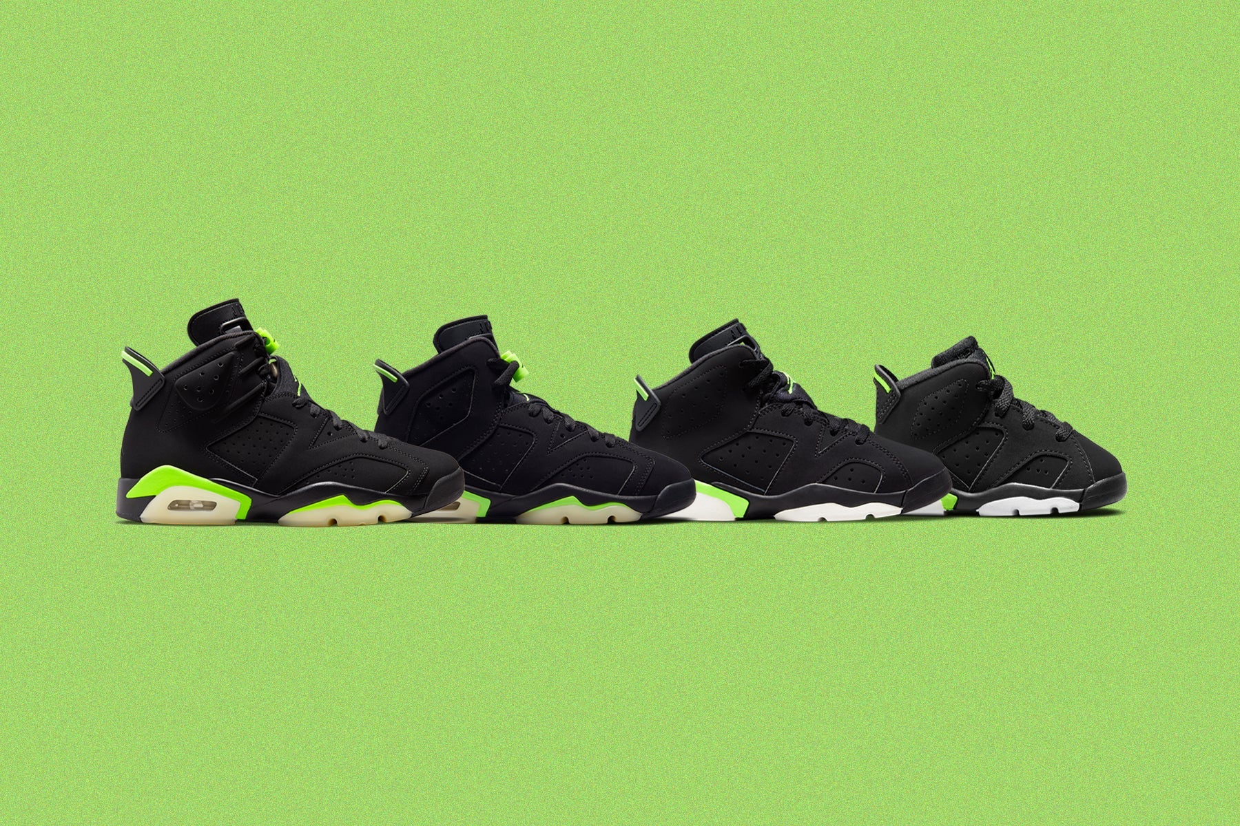 Air Jordan 6 Retro - Black/Electric Green - Image 5