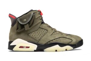 Air Jordan 6 Retro TS SP - Medium Olive/Infrared Black Sail