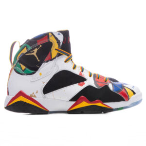 Air Jordan 7 Retro 'Miró' - White/Metallic Gold/Sport Red