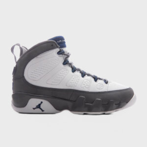 Air Jordan 9 Retro 'Flint Grey' (GS) - White/French Blue/Flint Grey