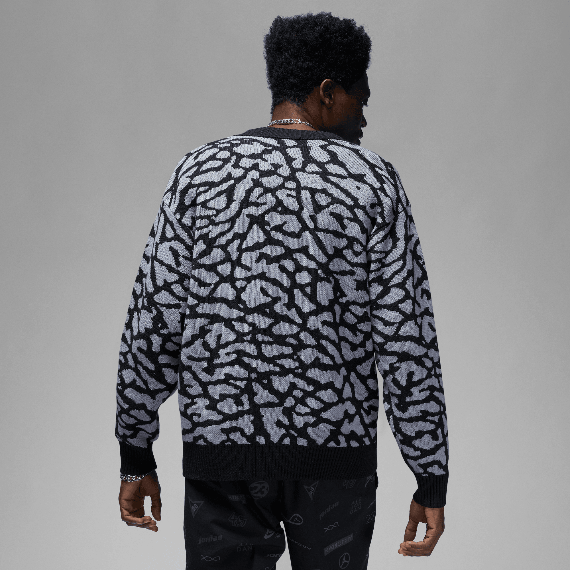 Air Jordan Mens Flight Heritage Cardigan - Image 3
