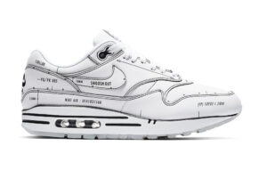 Air Max 1 "Schematic" - White/White/Black