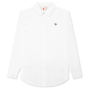 Airbrush Button Up - White