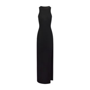 AIRY CASHMERE LONG DRESS | ONYX