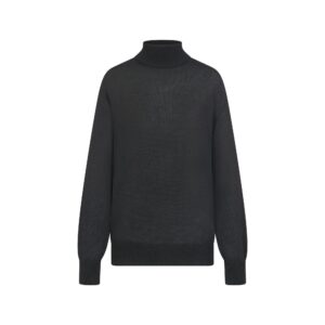 AIRY CASHMERE TURTLENECK | ONYX