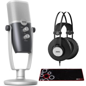 AKG Ara Two-Pattern USB Condenser Microphone + K72 Studio Headphone Bundle