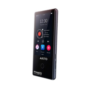 AKITO L5 16GB Kosher MP3 Player with Buttons, Built-in Speakers, Recorder, and Touch Screen (Black)