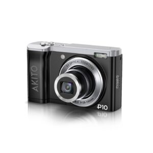 AKITO PLUS 10 Digital Camera, Black (Used)