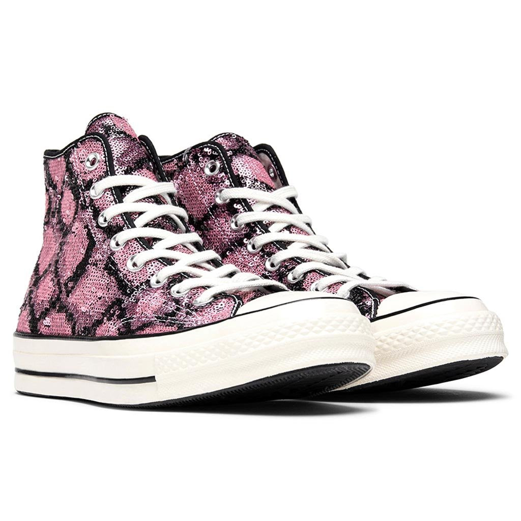 All Star 70 Hi 'Sequins'- Light Orchid/Egret/Black/Lilac - Image 2