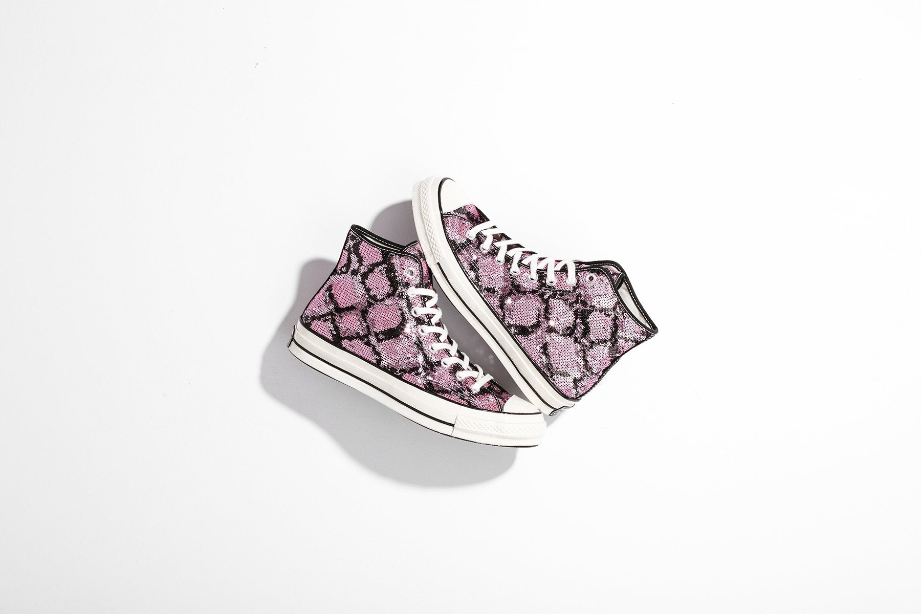 All Star 70 Hi 'Sequins'- Light Orchid/Egret/Black/Lilac - Image 6