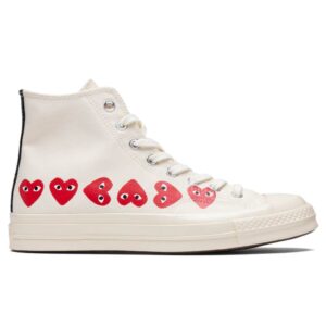 All Star Chuck '70 Hi "Multi Heart" - Off-White