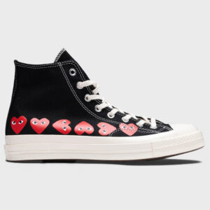 All Star Chuck '70 Hi Multi Heart - Black/Red