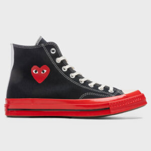 All Star Chuck '70 Hi Red Sole - Black