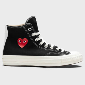 All Star Chuck '70 Hi Small Red Heart - Black