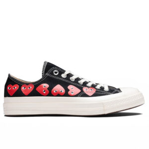 All Star Chuck '70 Ox Multi Heart - Black/Red