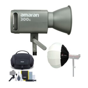 Amaran 300c RGB LED Monolight with Lantern Softbox and Accessory Kit