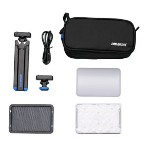 amaran Ace 25c Travel Ready Compact LED Light Creator Kit with Long-Lasting Battery (White)