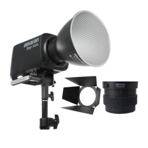Amaran Ray 360c Full-Color COB Video Light (US) Bundle with Fresnel Light Modifier