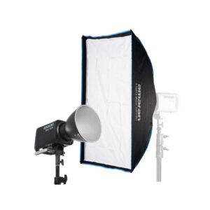 Amaran Ray 360c Full-Color COB Video Light (US) with Light Box 60x90 Softbox
