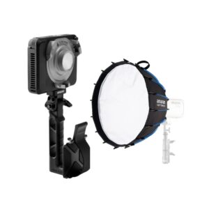 Amaran Ray 60c Full-Color RGB LED Video Light and Bowens Mount Softbox Bundle