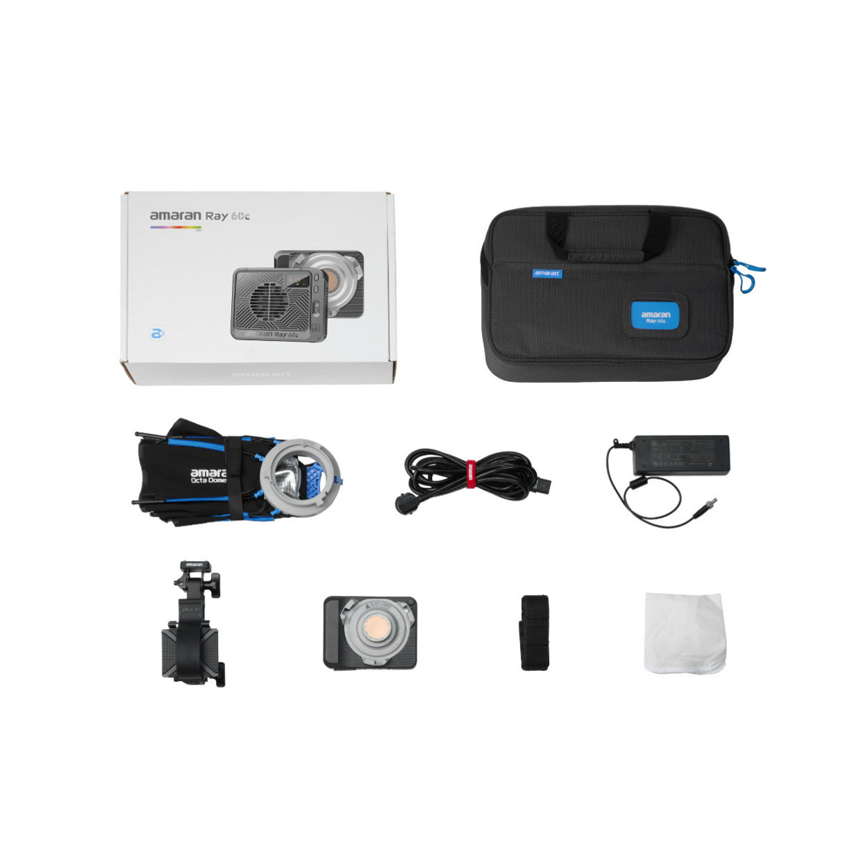 Amaran Ray 60c Full-Color RGB LED Video Light Bundle with Bowens Mount Softbox - Image 7