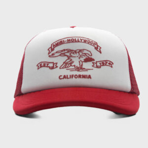 Amiri Eagle Trucker Hat - Red Rose
