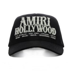 Amiri Hollywood Trucker Hat - Black