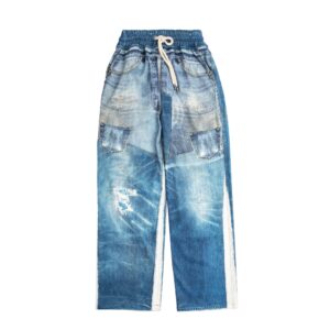 Andersson Bell Mens Denim Trompe L'oeil Mesh Pants